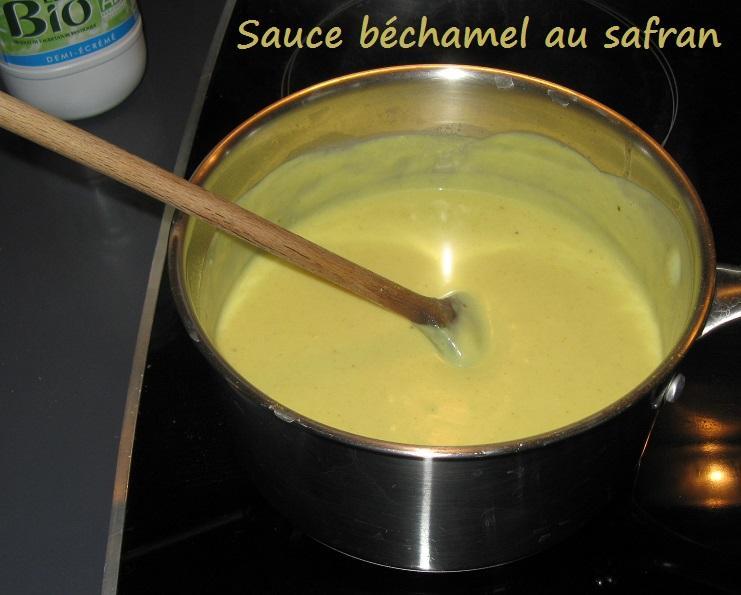 Sauce bechamel au safran