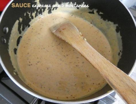 Sauce expresse aux 2 moutardes