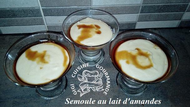 Semoule au lait d amande au miel au thermomix