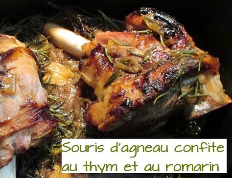 Souris d agneau confite au thym et au romarin
