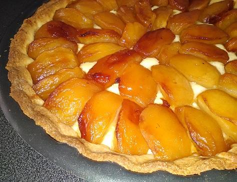Tarte amandine aux pommes caramelisees