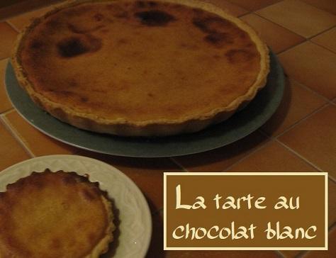 Tarte au chocolat blanc version 1