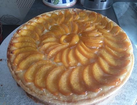 Tarte coco et peches