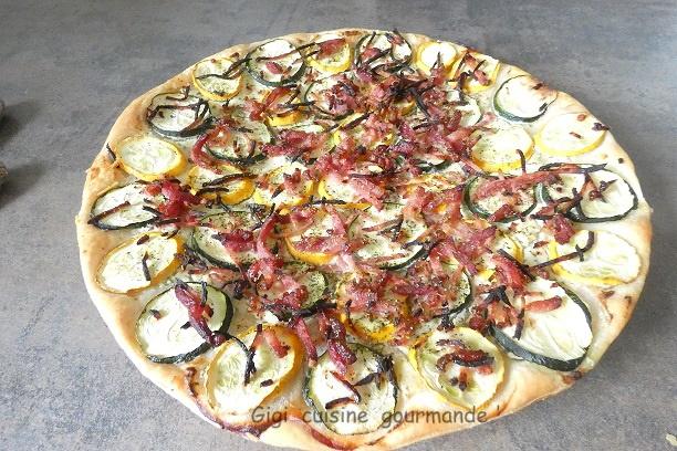Tarte fine a la courgette et au boursin