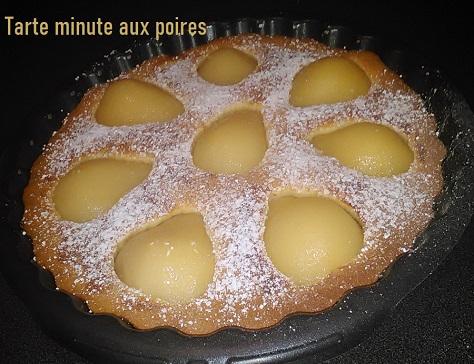 Tarte minute aux poires