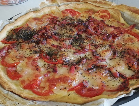 Tarte tomates mozzarella