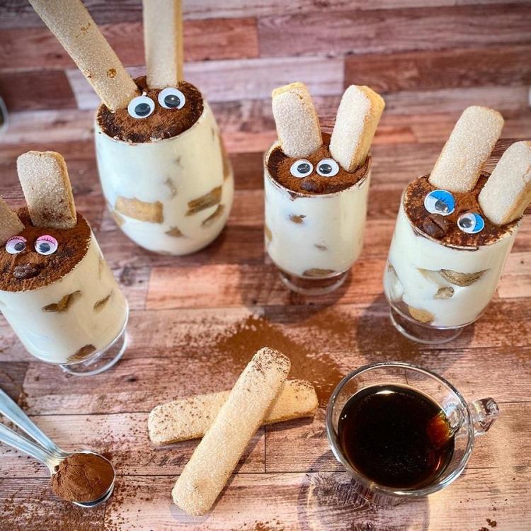 Tiramisu lapin pour paques