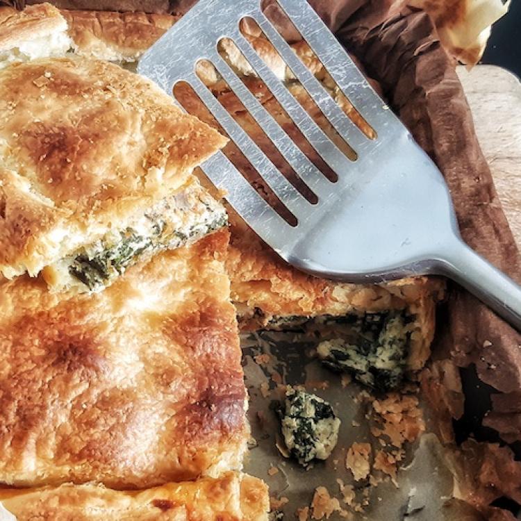 Tourte corse brousse epinards
