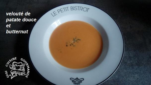 Veloute de patate douce et butternut au thermomix