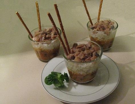 Verrines chaudes pour aperitif dinatoire
