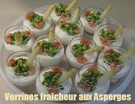 Verrines fraicheur aux asperges